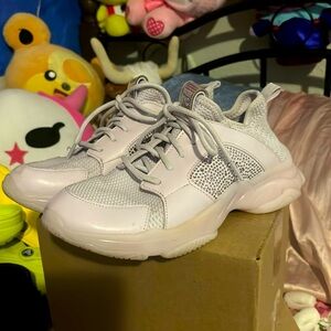 Madden NYC Lavender Bedazzled Tennis Shoes